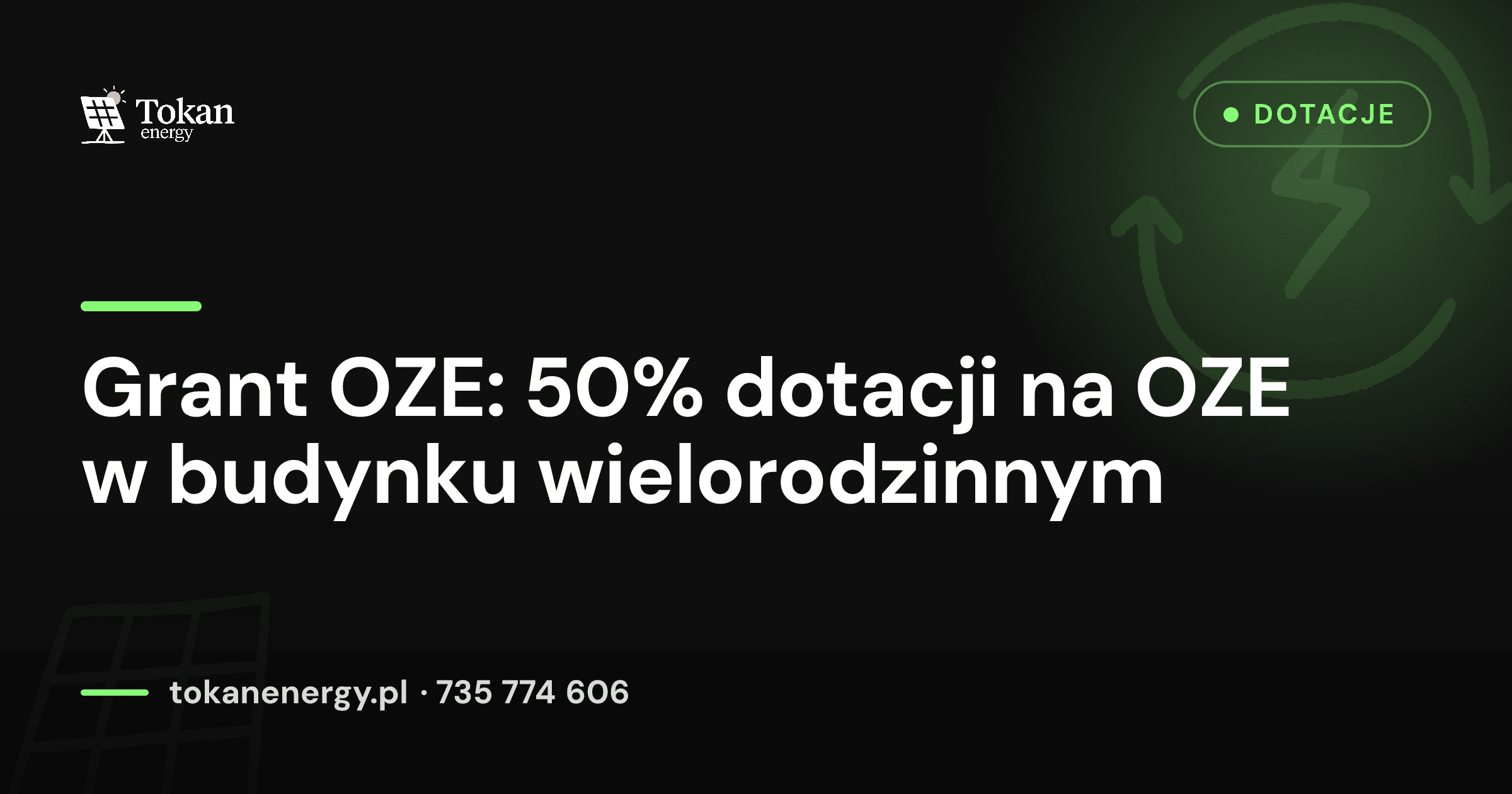 Grant OZE 2026 — dofinansowanie do instalacji OZE w budynkach wielorodzinnych