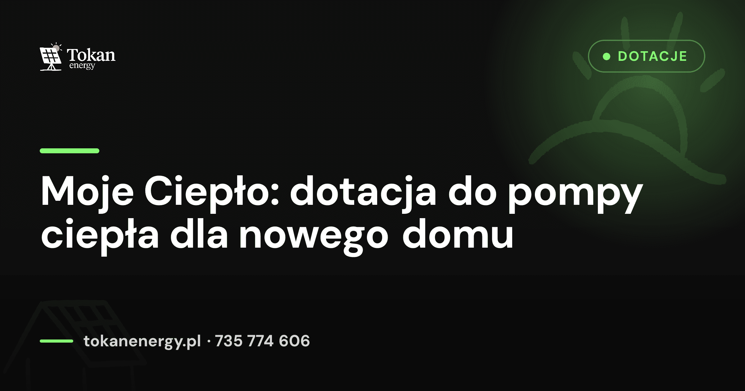 Moje Ciepło 2026 — dotacja do pompy ciepła dla nowego domu: warunki i kwoty