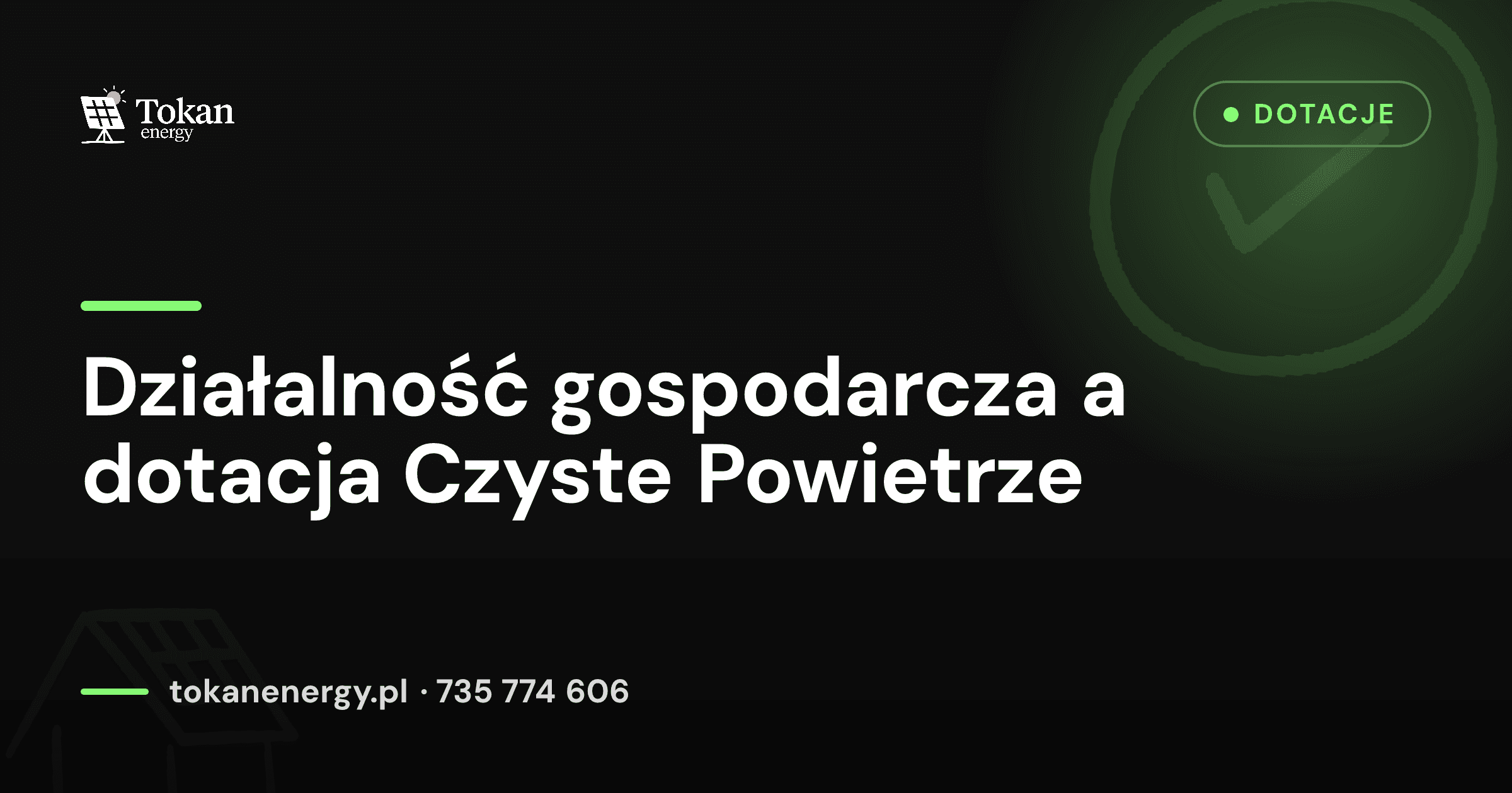 Działalność gospodarcza w domu a dotacja Czyste Powietrze — na co uważać